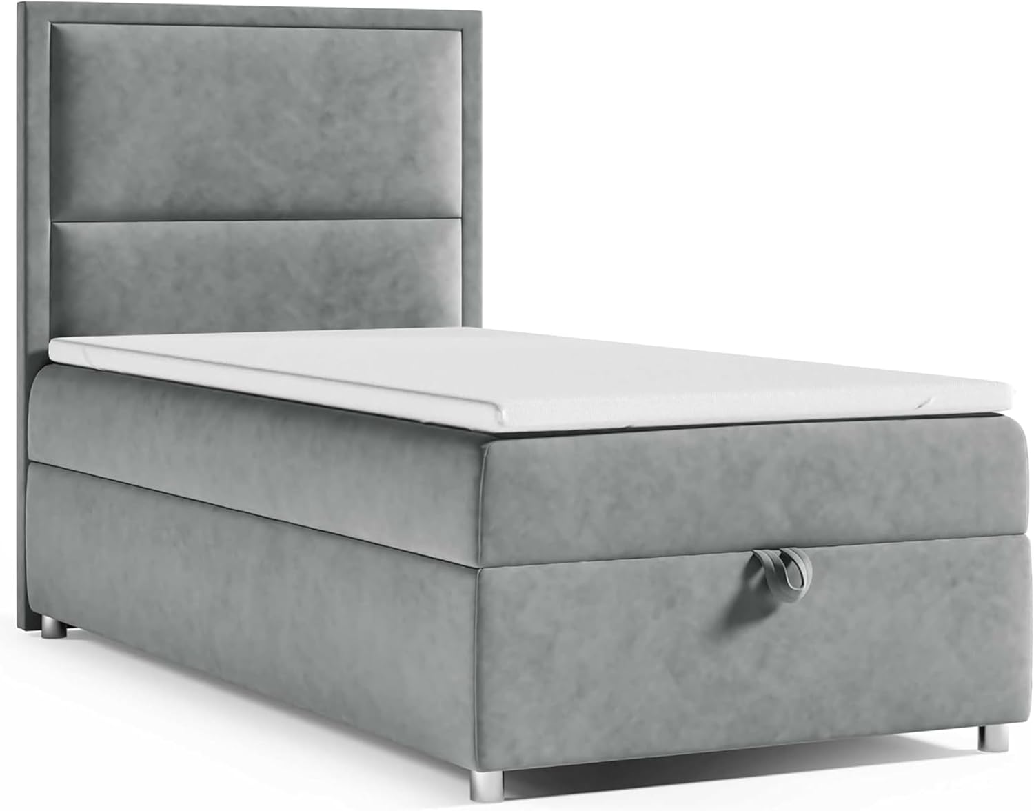 Boxspringbett Trinity k-11 mit 7-Zonen Bonell-Federkernmatratze, Boxsprintbett mit Matratze Und Stauraum, Boxspringbett 80 × 200