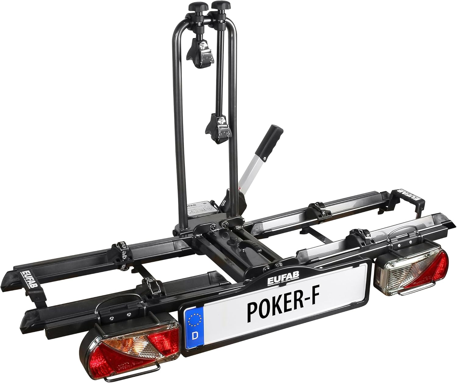 EUFAB 12010LAS Fahrradträger POKER-F, 142 × 70 × 58 cm, verstellbar