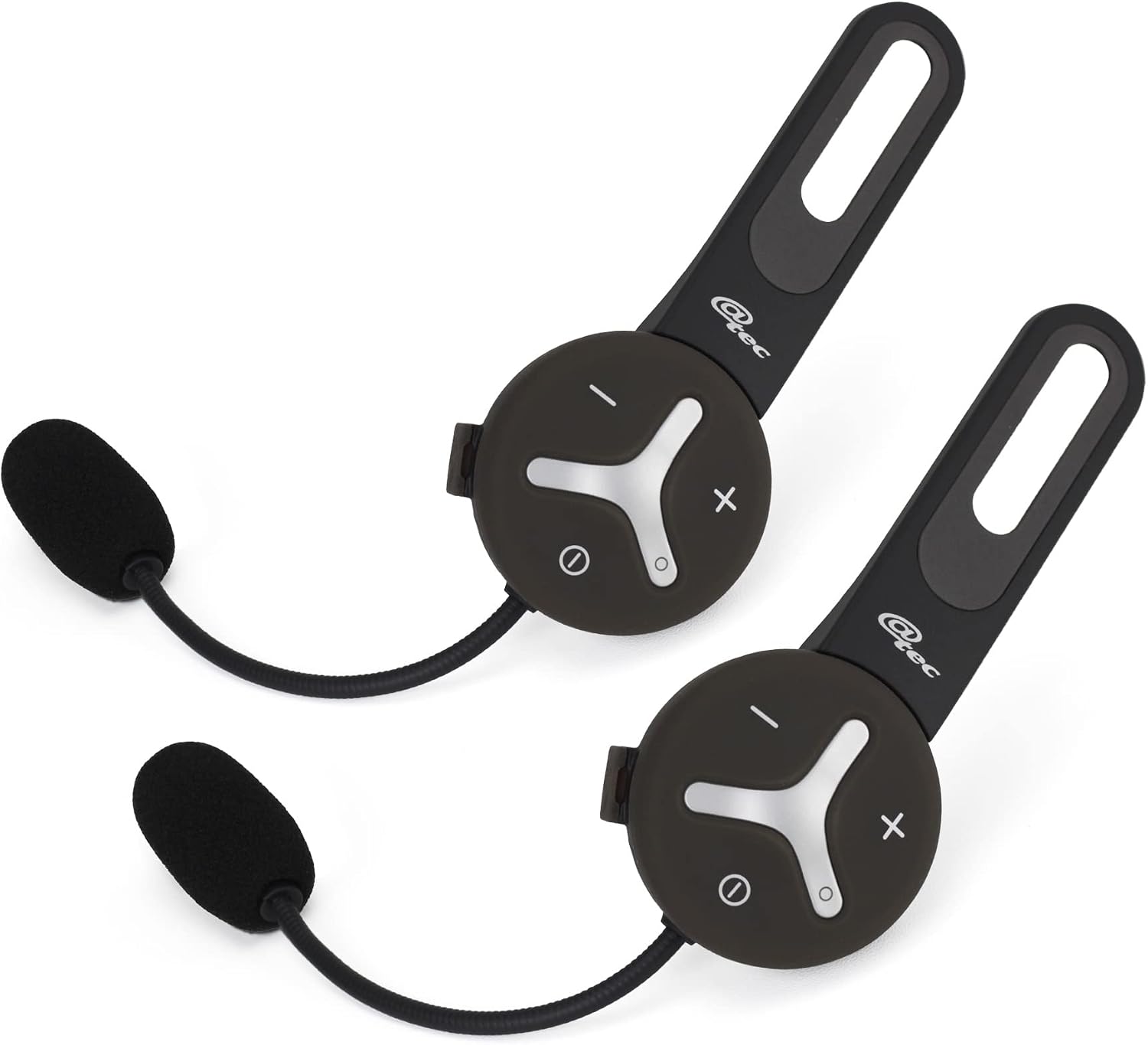 @tec BuddyChat Duo Tisch, App-Steuerung, 2er-Set, Bluetooth 3.0 Gegensprechanlage, Reichweite bis 1 km