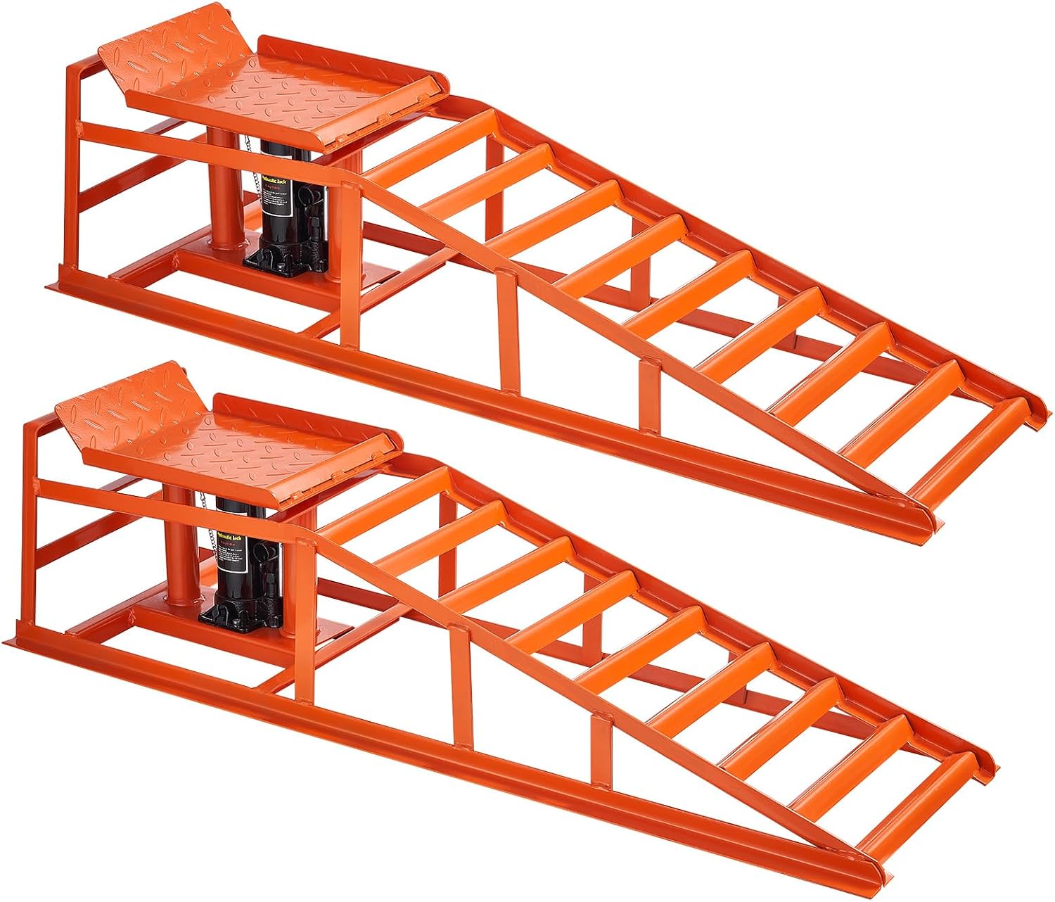 VEVOR hydraulische Autorampen Auffahrrampen 2 STK. 27-36 cm Hubhöhe, 1 t (pro Rampe) belastbar Auffahrhilfe