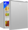 Bomann Mini Kühlschrank, kleiner Kühlschrank leise 39 dB, 51 × 45 × 45 cm, 42 L, Getränkekühlschrank klein für Büro, KB 7346 inox