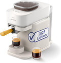 Philips Baristina Espressomaschine, Stauraum, 16 Bar, Naturweiß/Mangogelb (BAR305/03)