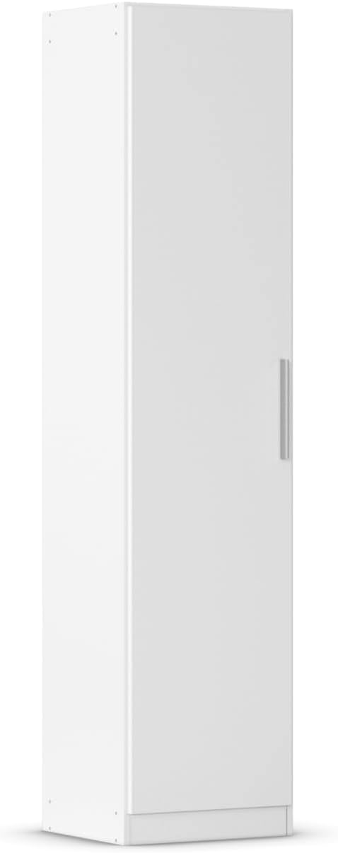 Rauch Möbel MINOSA Schrank, Breite 47 cm, Stauraum, Kleidung 1-türig, 1 Kleiderstange und 1 Einlegeboden, Farbe Weiß