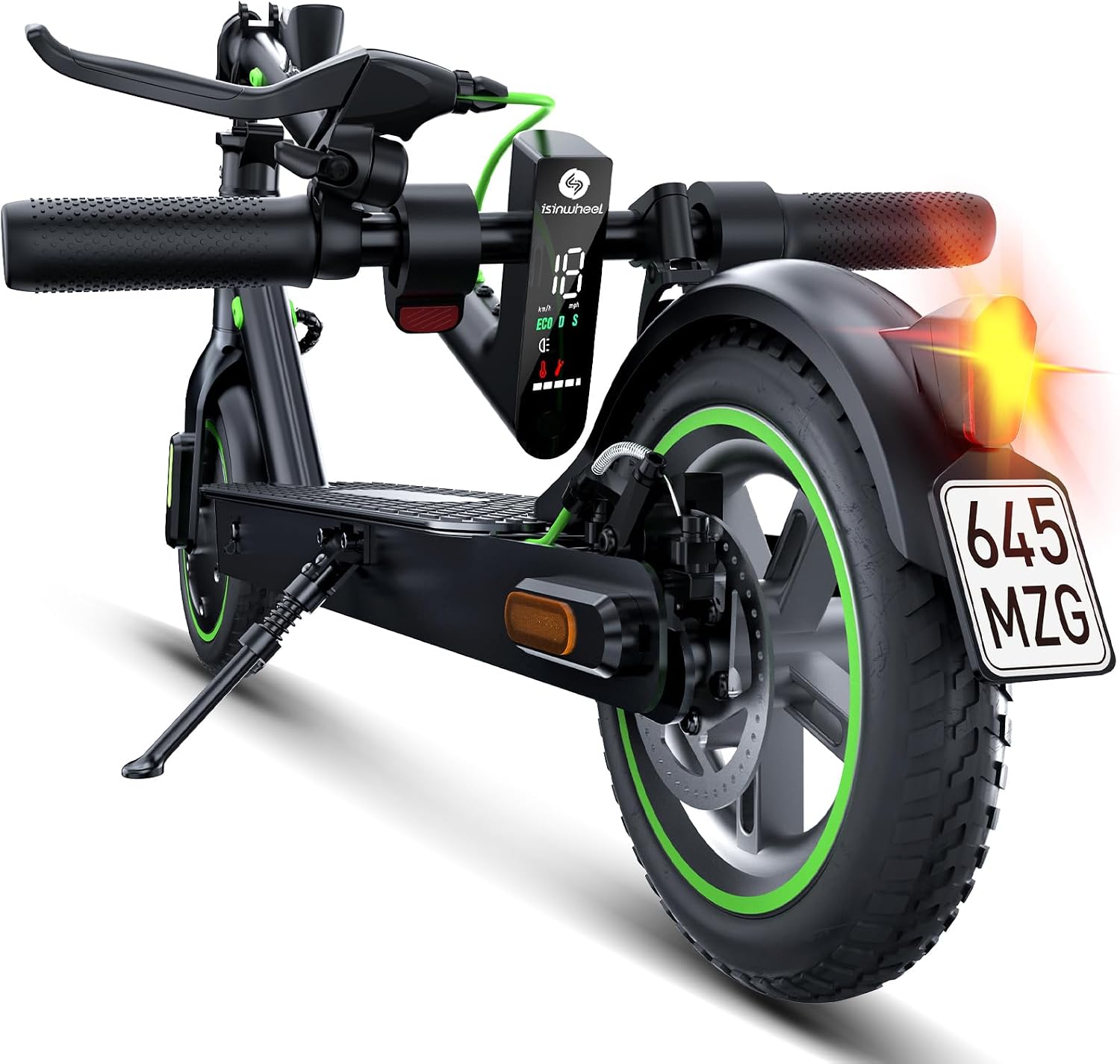 E-Scooter mit Straßenzulassung Tisch, E Roller bis 120 kg Tragkraft, App, LED-Anzeige, Display, 8,5 Zoll Elektroroller Max 30KM Reichweite