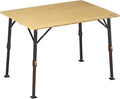 Campout Campingtisch 100 × 72 × 70 cm, Stauraum, Klappbarer Gartentisch, Klapptisch, 3-Fach Höhenverstellbar, wetterbeständig