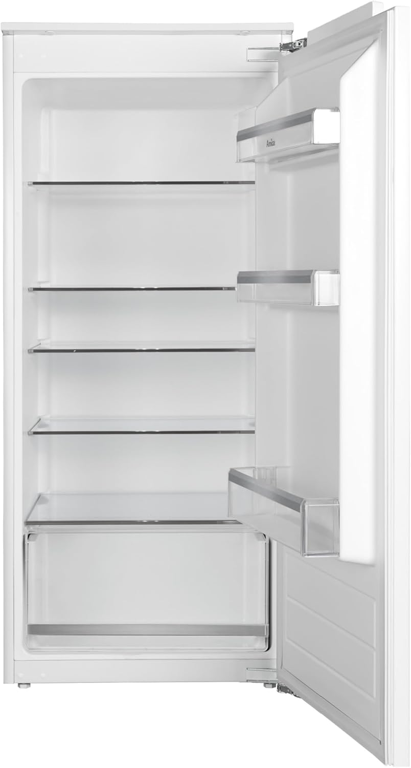 Amica Einbau-Vollraum-Kühlschrank, LED-Beleuchtung, Inverter, Stauraum, der Gerätetür verbunden wird