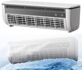 Kabelloser Wandklimaanlagenventilator, wiederaufladbarer und kompakter Kühlventilator für Zuhause