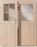 Gartenhaus Tür Holz nordische Fichte, 141 × 177 cm, Gartenhaus Tür für Geräteschuppen Holztür außen für Werkstatt, 28 mm Wandstärke