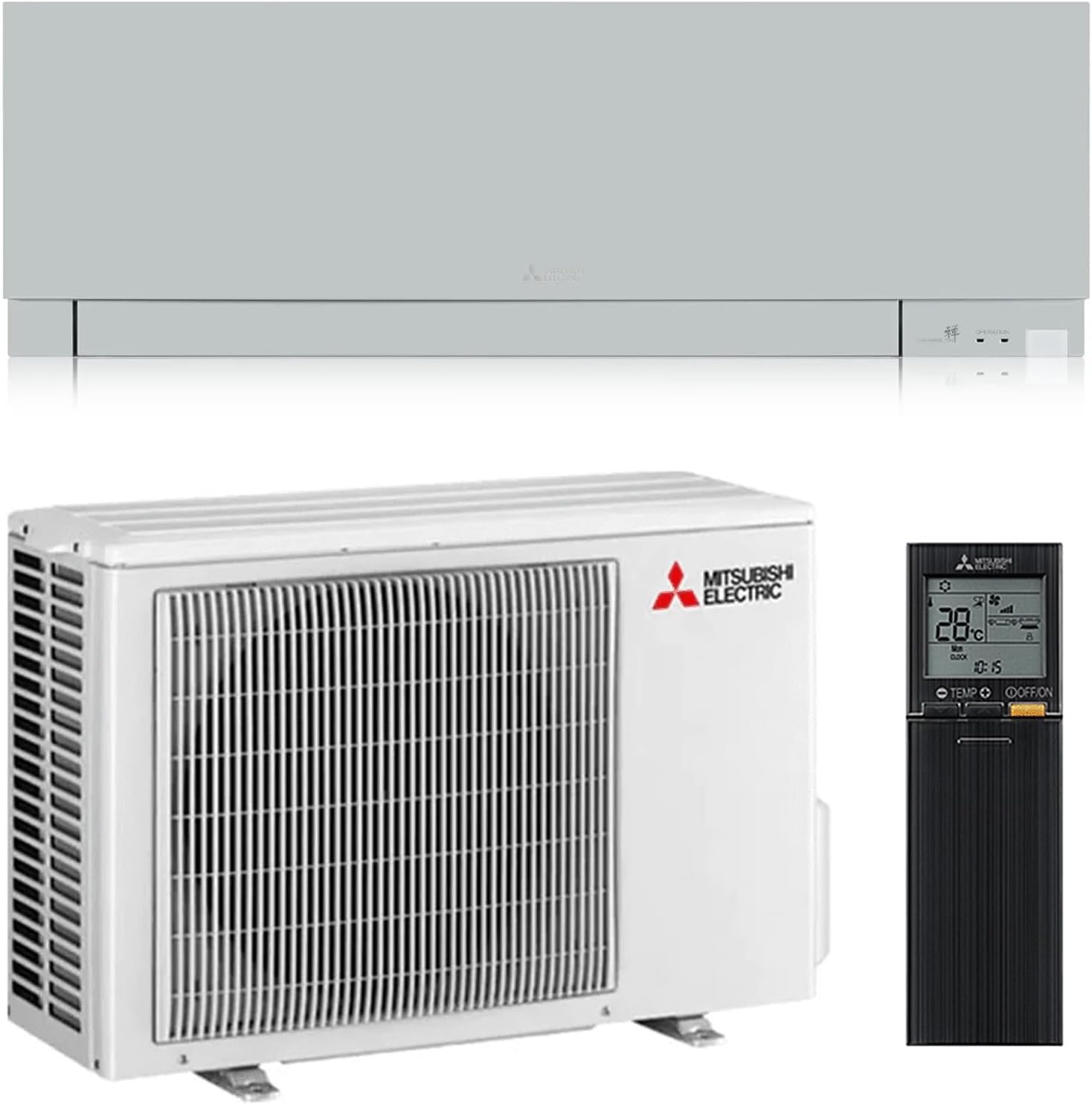 CLIMATIZZATORE MITSUBISHI ELECTRIC KIRIGAMINE ZEN 9000 ARGENTO Luftentfeuchter, MSZ-EF25BVES