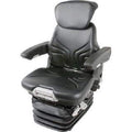 Traktorsitz GRAMMER Maximo Comfort Plus Tisch, Farbe schwarz, aus Kunstleder, MSG 95 A/731 (1234485), integriertem Kompressor 12V, klappbar