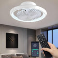 LED Deckenleuchte, Moderne 360 Drehung Deckenventilator mit Beleuchtung App&Fernbedienung, App-Steuerung, Timer, dimmbares Licht