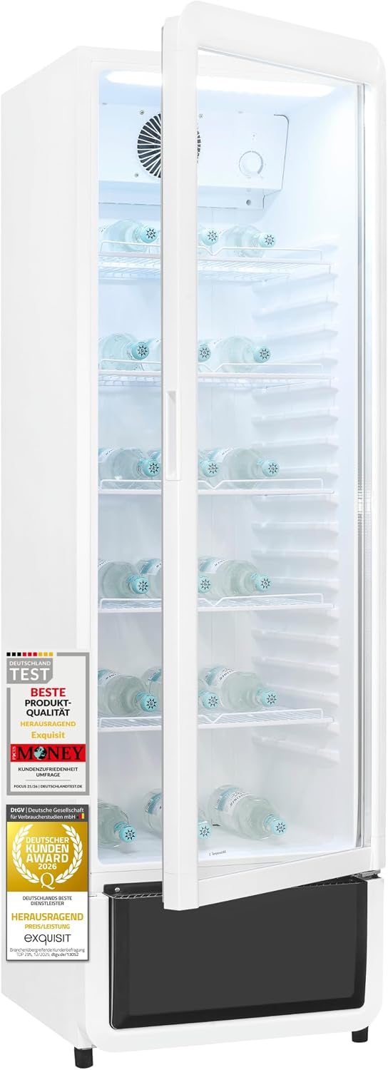 Getränkekühlschrank 280 l mit Glastür, GKS5260-GT-431D, verstellbar