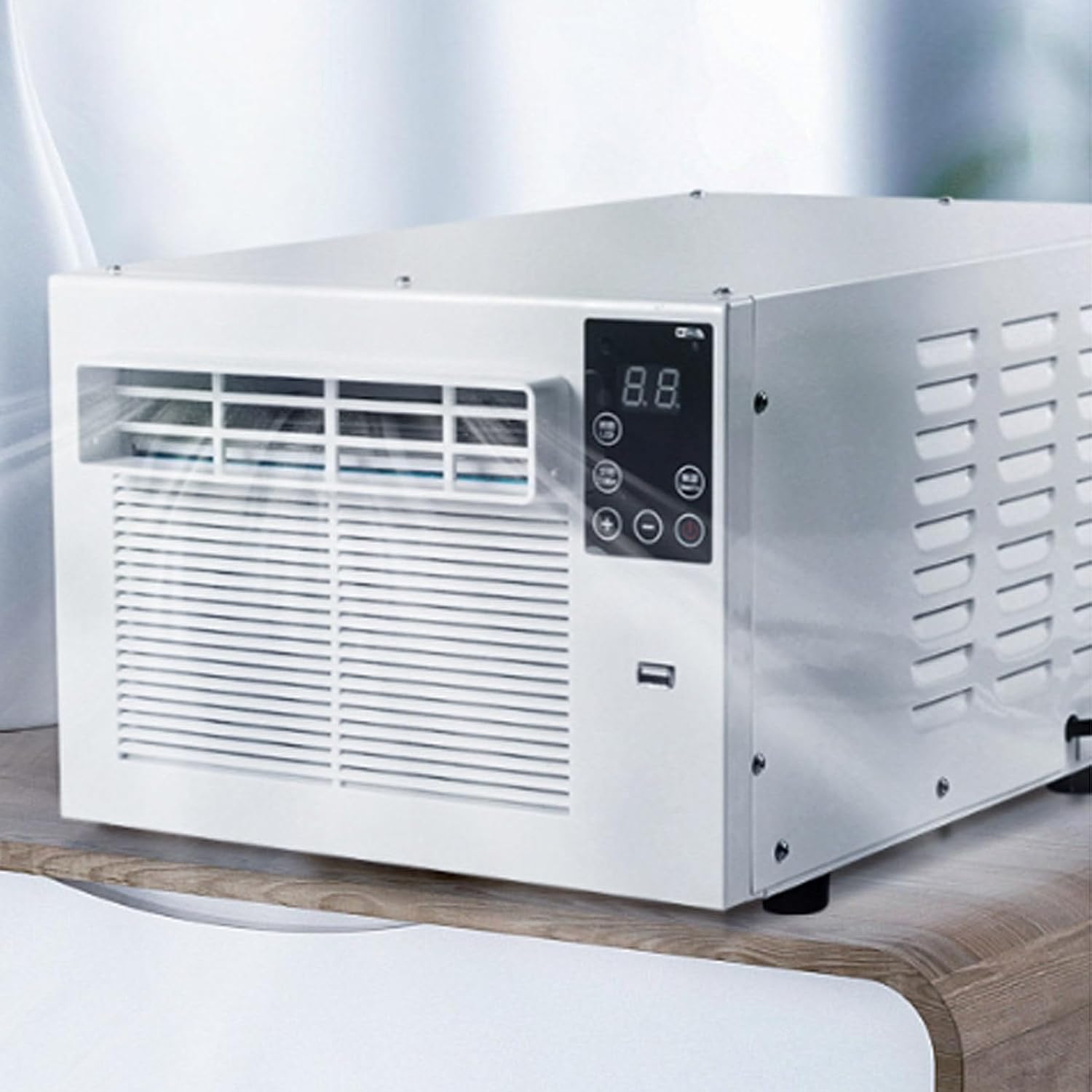 Kompaktes Klimagerät, 280 W, Digitaldisplay und Fernbedienung, Kühl- und Ventilatorfunktion, Entfeuchten, Schnellkühlen