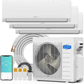 ROVSUN 28000 BTU Tri Zone WIFI Mini-Split-Klimaanlage, App-Steuerung, Timer, Oszillation, Heat Pump & 25Ft Line Set, 208-230V