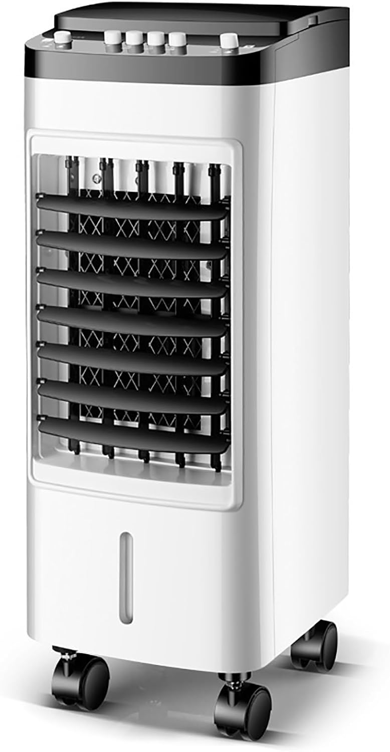 Klimaanlage Ventilator, Produktgröße: 56 × 24 × 21 cm, 4 l, Weitwinkel-Oszillation, Mobile Wasserkühlung Ventilator mit Rädern
