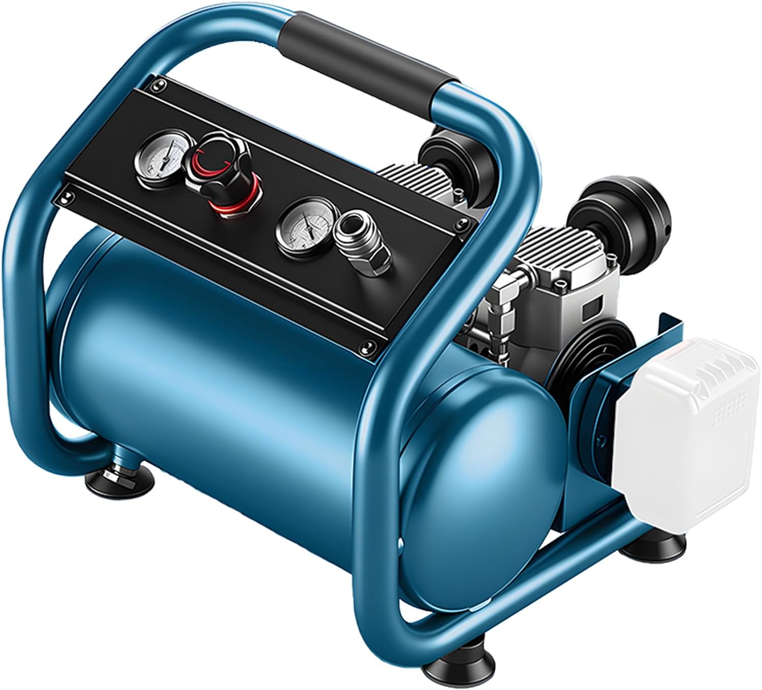 Akku Kompressor Druckluftkompressor für Makita 18V Akku Tisch, 65 dB, 9L Luftkompressor, Tragbarer 7.5bar Arbeitsdruck