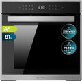 Cecotec Einbaubackofen Pyrolytisch 60 cm Bolero Hexa P506000 Edge, 81L Kapazität, 11 Funktionen mit Airfryer Master, 3D Cooking, Steam Base X2