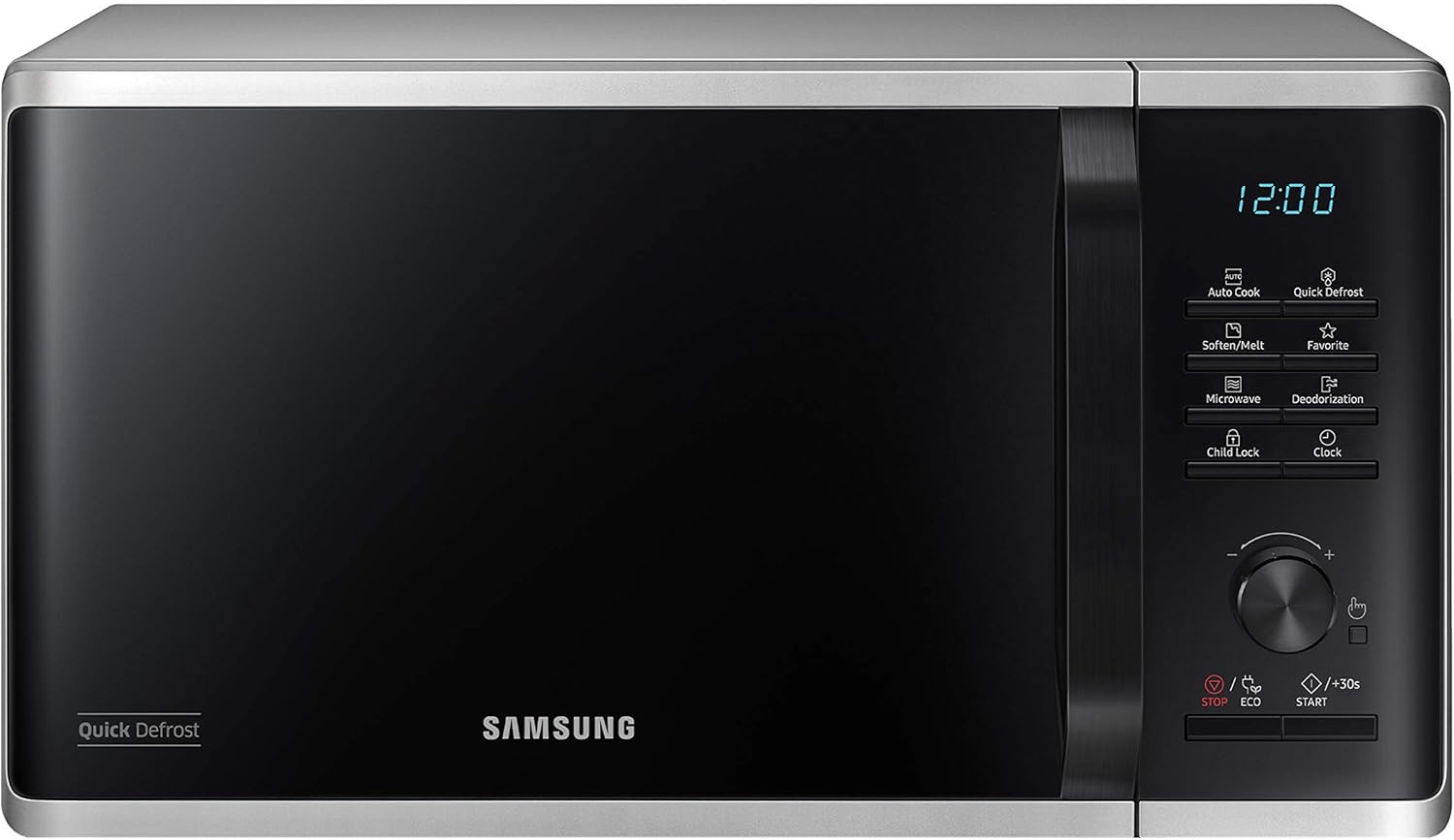 Samsung MS2AK3515AS/EG Mikrowelle, 800 W, 48,9 cm Breite, 23 ℓ Garraum
