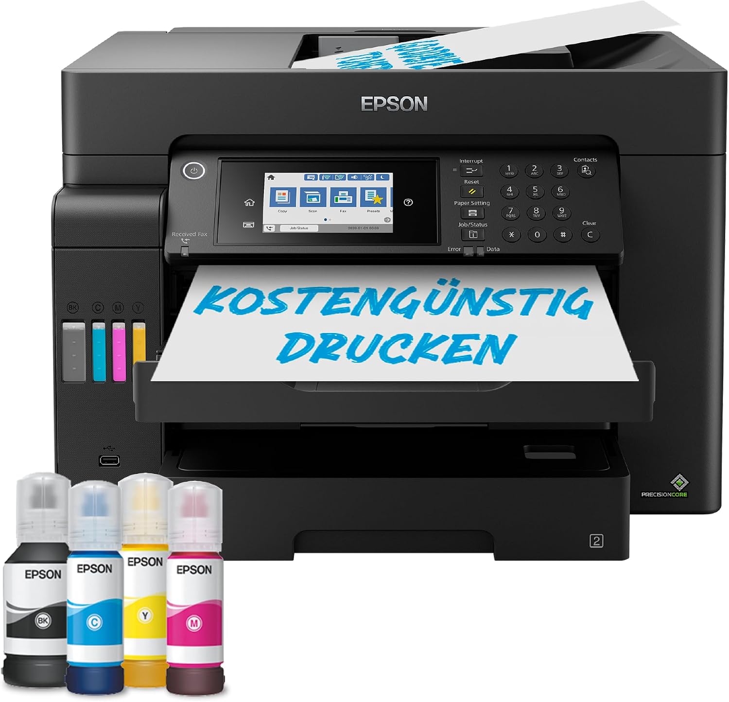 EcoTank ET-16600 DIN-A3+-Multifunktions-Wi-Fi-Tintentankdrucker mit Fax, App-Steuerung