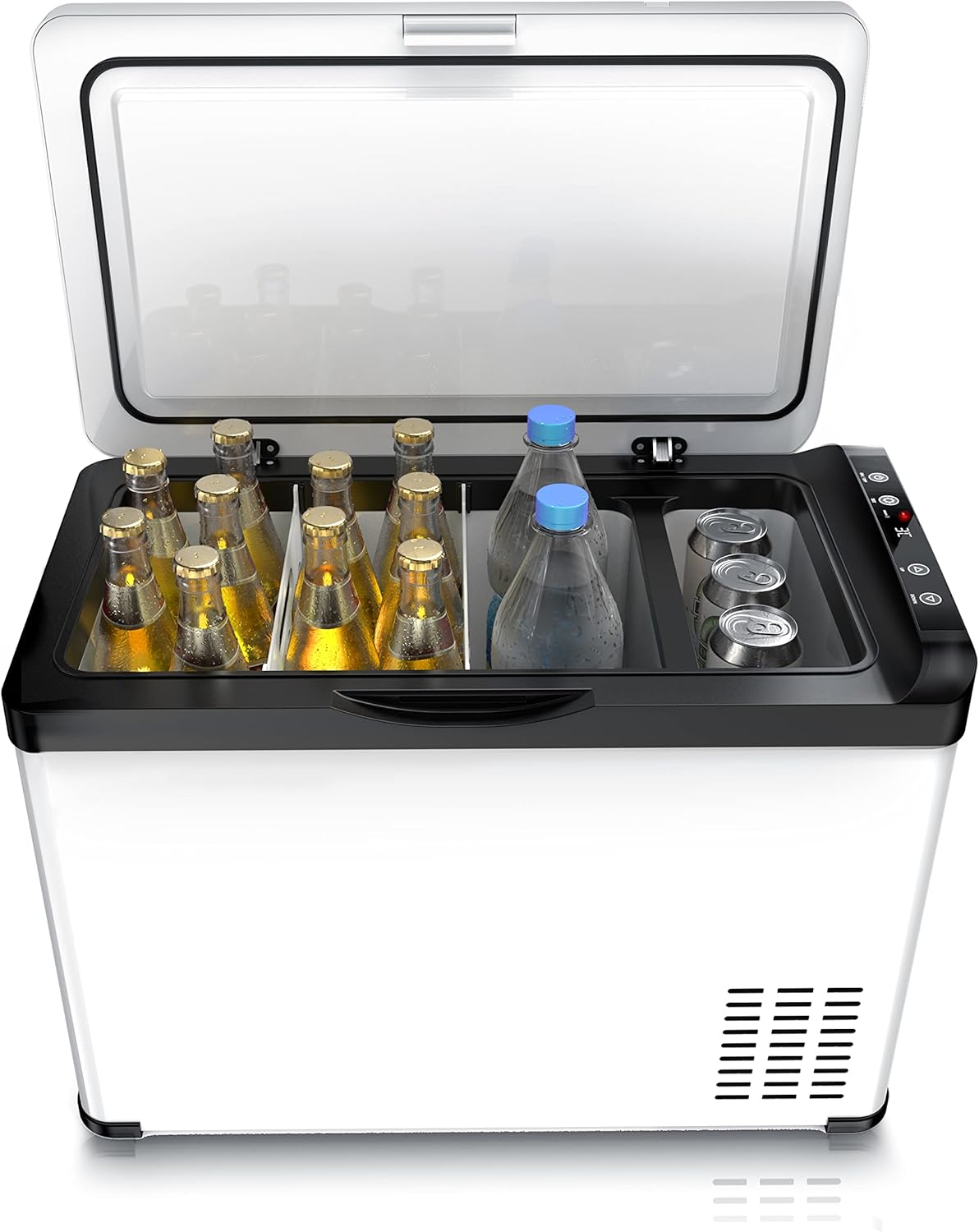 Brandson - ECO Kompressor Kühlbox, ECO Kompressor Kühlbox XXL elektrisch, 30L Getränke Kühlschrank, 22 C, Autokühlbox mit ECO Modus